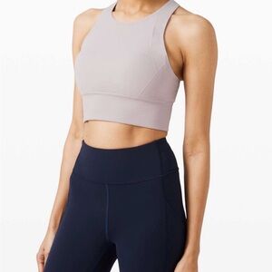 Lululemon Ebb to Train Bra *Medium Support, C/D Cup Iced Iris Size 6 Gently Used